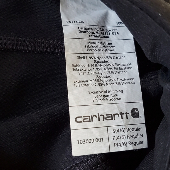 Carhartt Women's Force Stretch Utility Leggings Size S Stretch Pull-on Pants - Picture 11 of 16